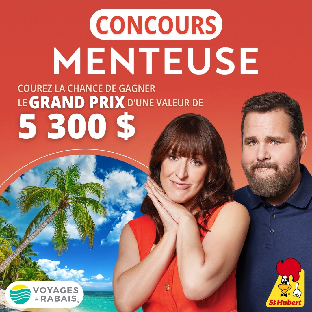 Courez la chance de gagner le grand prix d'une valeur de 5 300$!