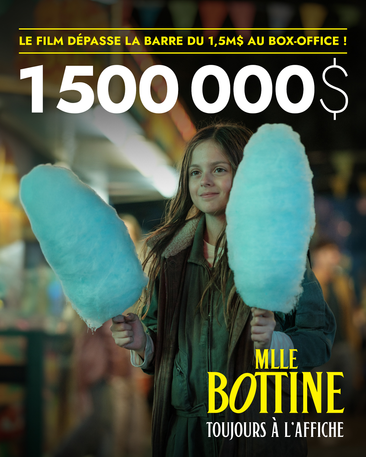 MLLE BOTTINE dépasse le cap du 1,5 million au box-office!